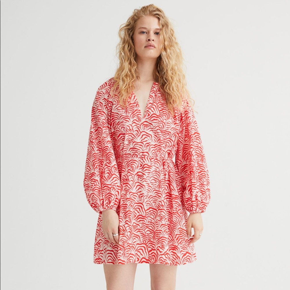 H&M Balloon-Sleeves Dress L